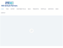 Tablet Screenshot of mbventures.com